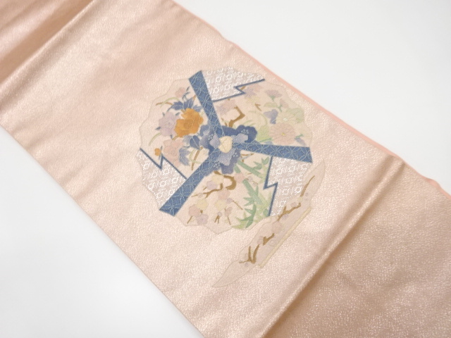 JAPANESE NAGOYA OBI / SAGARA KNOTS / FLORAL PLANTS